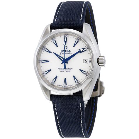 omega watch blue and white|omega seamaster blue face.